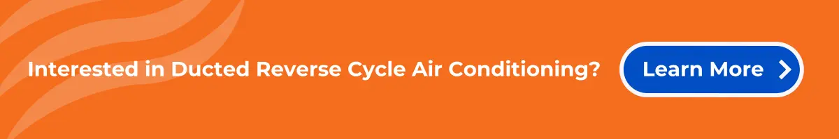 Reverse cycle air conditioning call to action banner